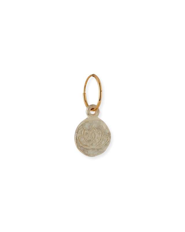 Sterling Silver and 18K Living Beauty Lotus Earring